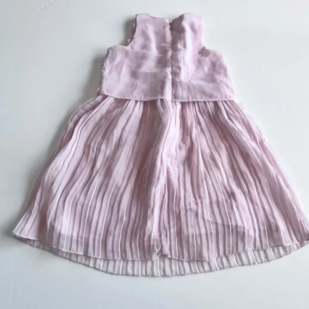 Billieblush Girls Pink Sequence Chiffon Fancy Party Dress size 2 - Picture 6 of 8